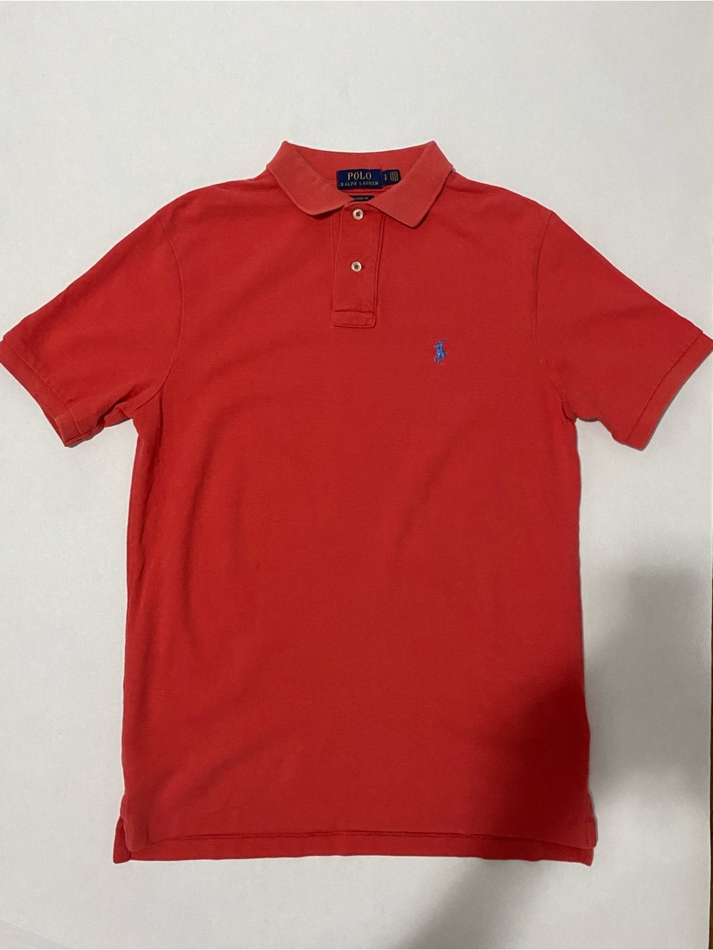 Polo by Ralph Lauren Red Men's Classic Mesh Polo Shirt Size S Classic Fit